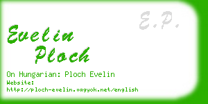 evelin ploch business card